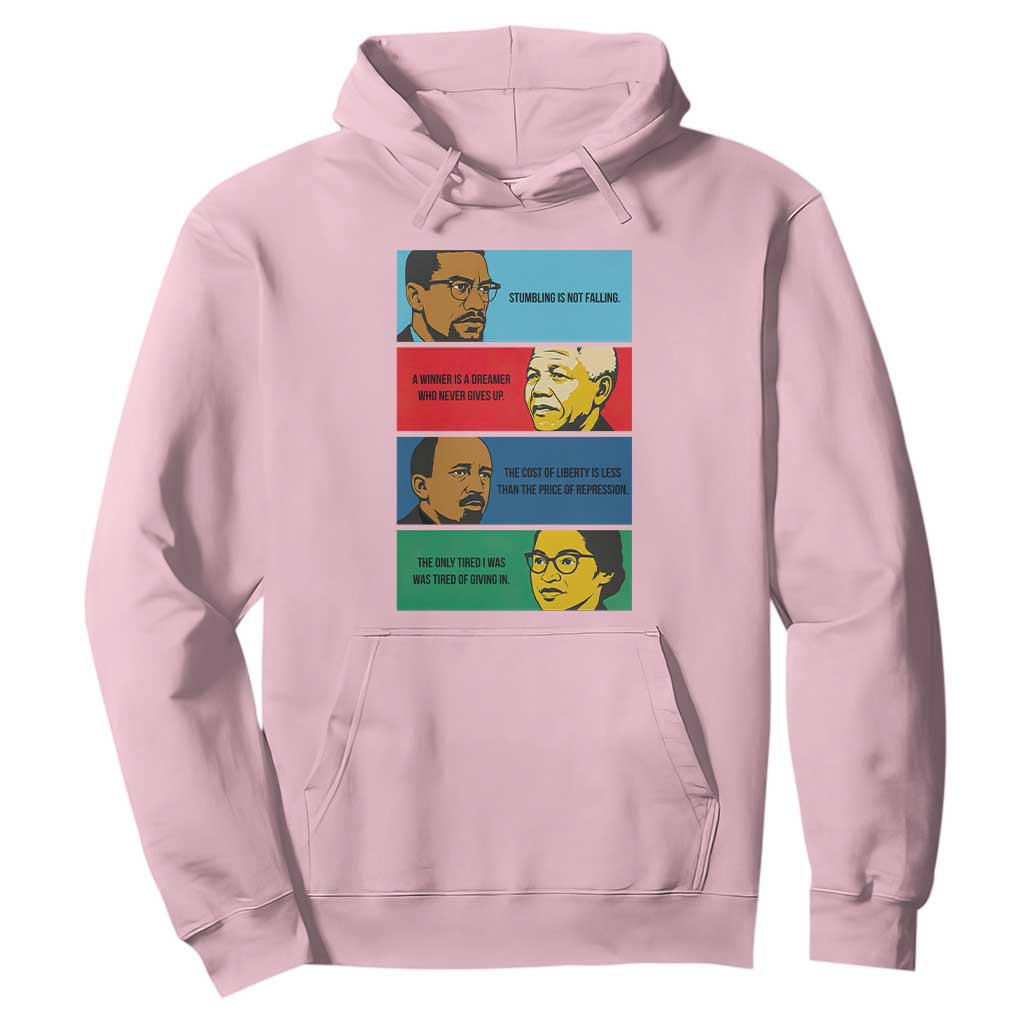 African American Leaders History Quote Gift Hoodie