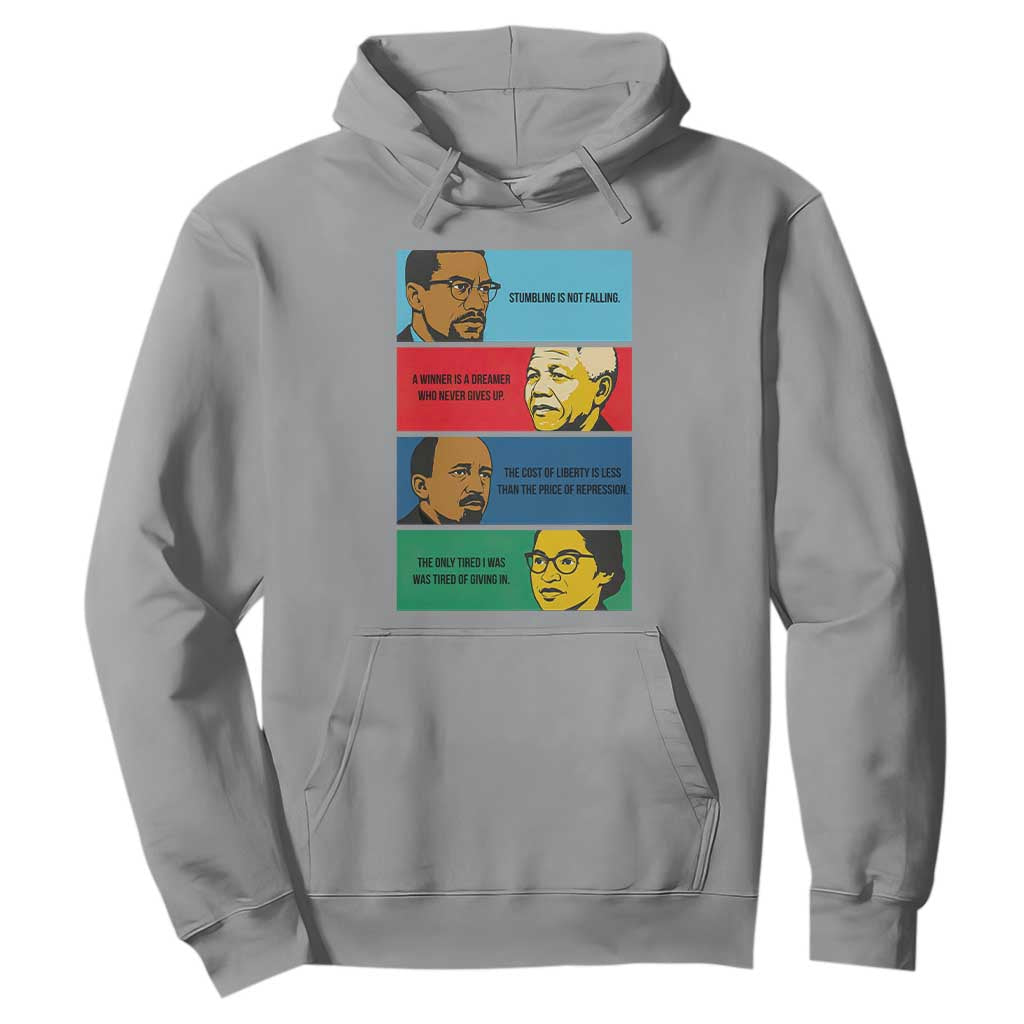 African American Leaders History Quote Gift Hoodie