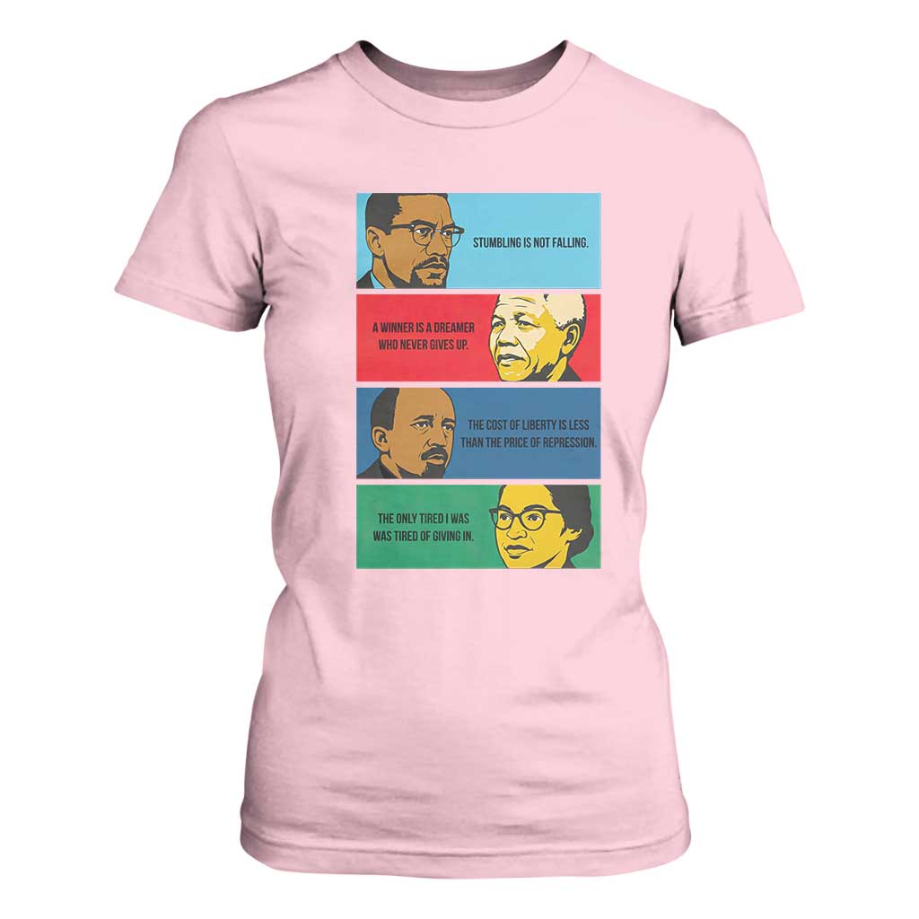 African American Leaders History Quote Gift T Shirt For Women