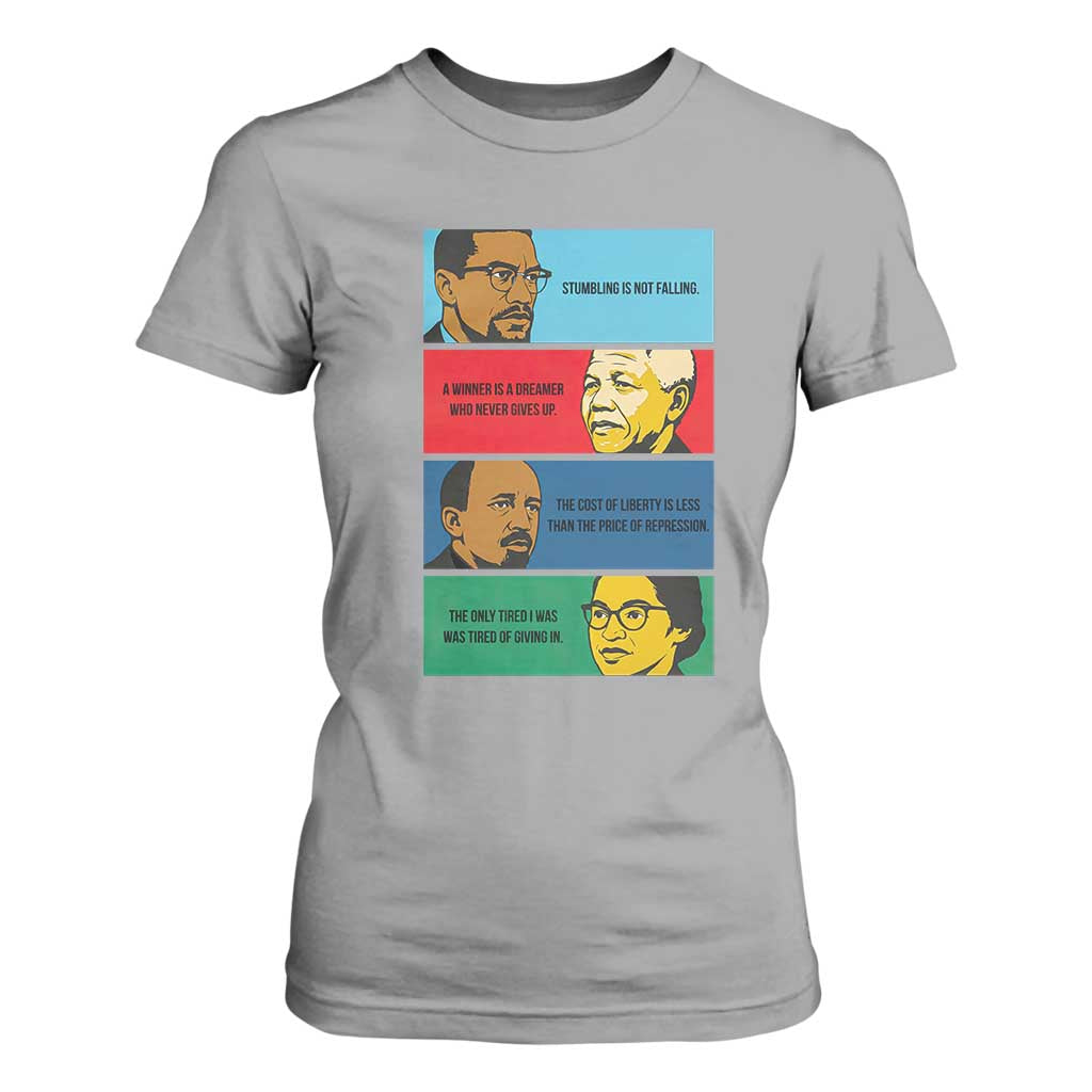 African American Leaders History Quote Gift T Shirt For Women