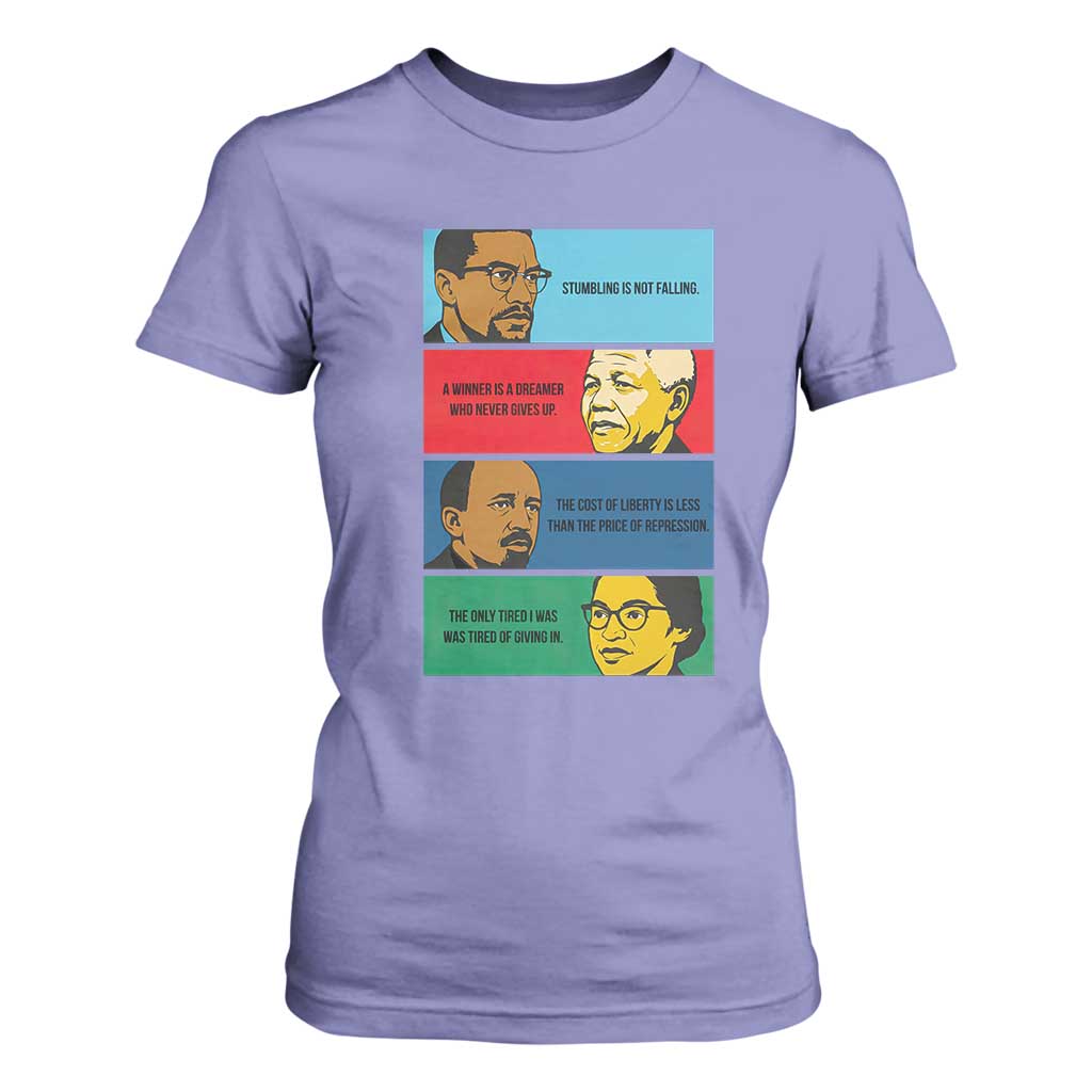 African American Leaders History Quote Gift T Shirt For Women