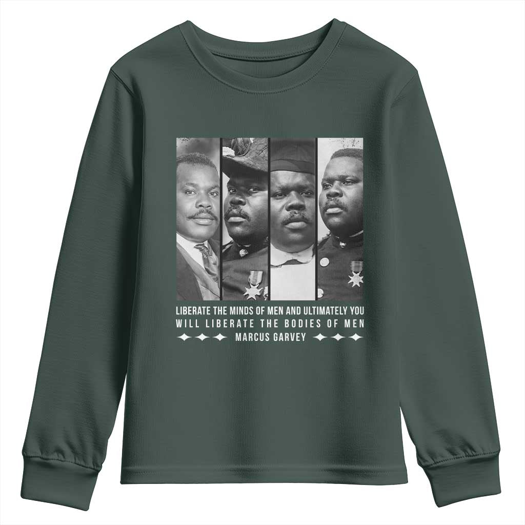 Marcus Garve Quote Youth Sweatshirt Liberate The Minds Of Men