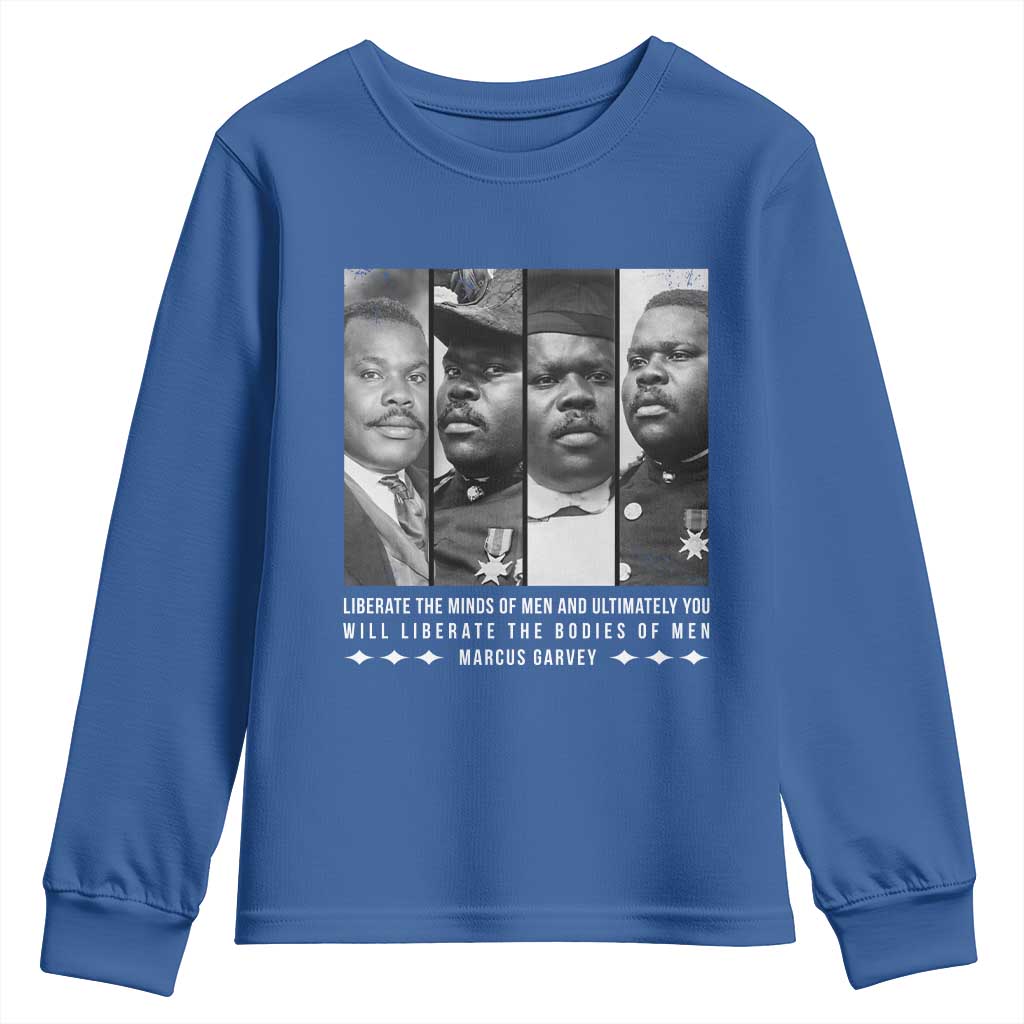 Marcus Garve Quote Youth Sweatshirt Liberate The Minds Of Men