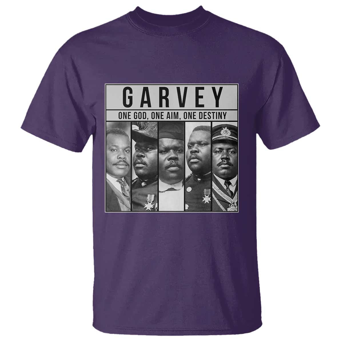 Marcus Garvey Quote T Shirt One God One Aim One Destiny