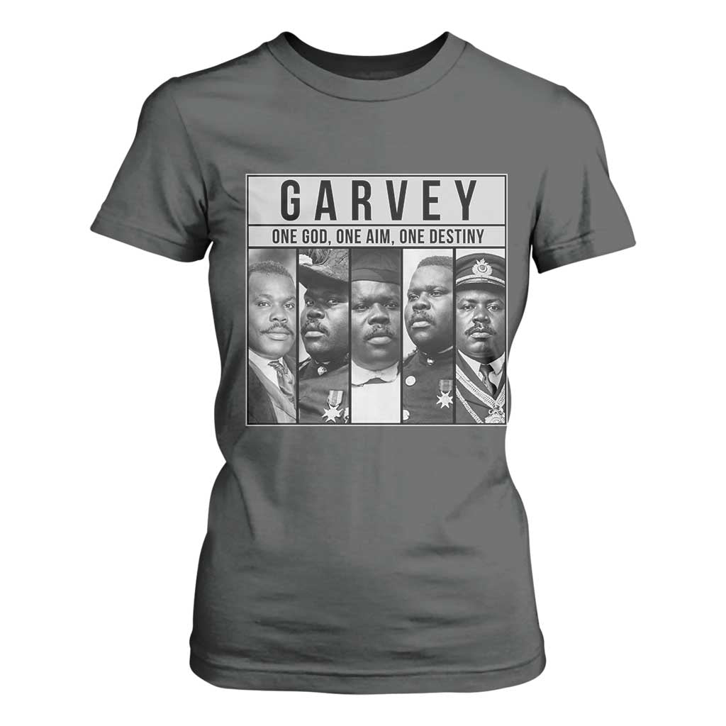 Marcus Garvey Quote T Shirt For Women One God One Aim One Destiny