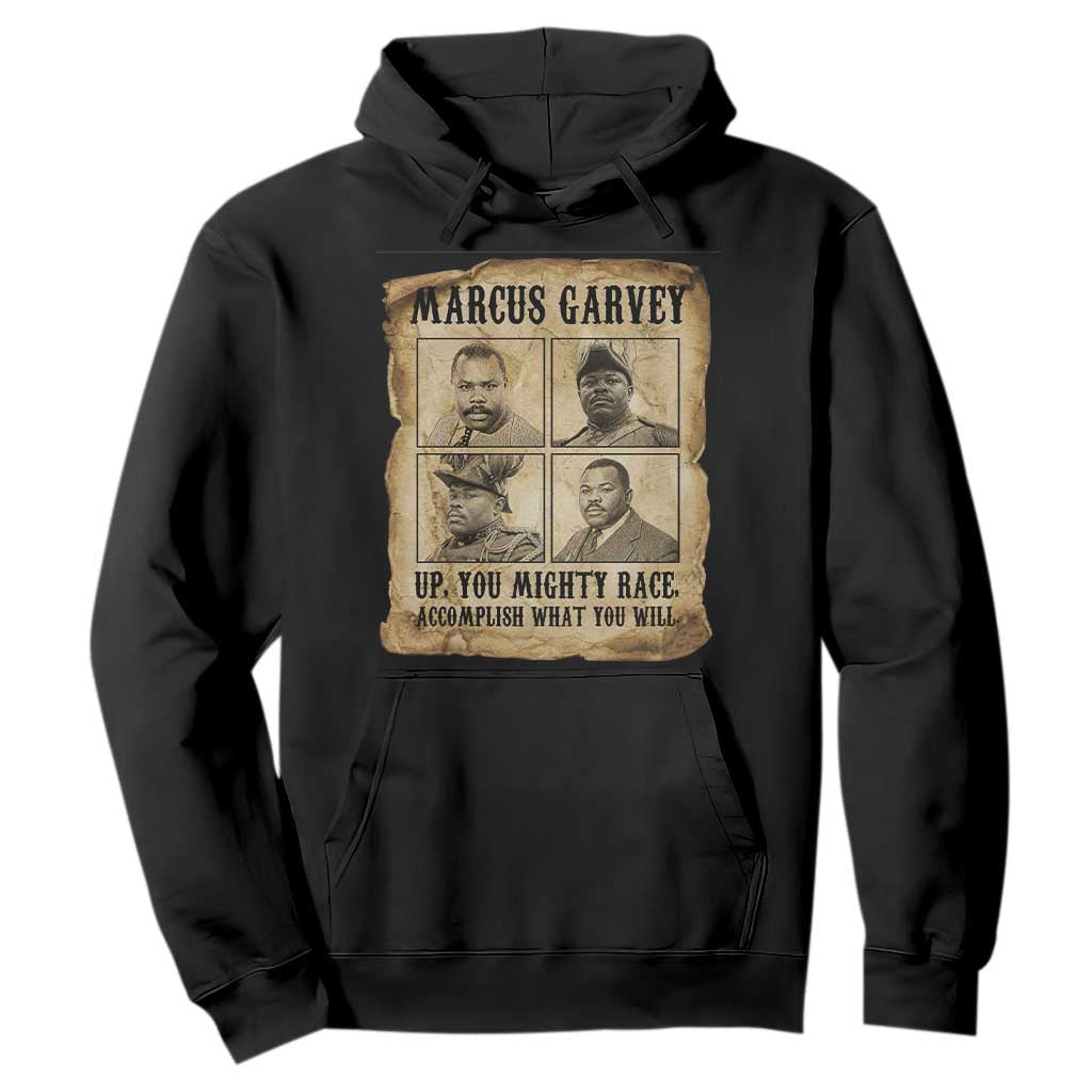 Vintage Marcus Garvey Hoodie Up You Mighty Race Quote