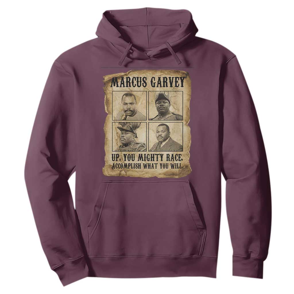Vintage Marcus Garvey Hoodie Up You Mighty Race Quote
