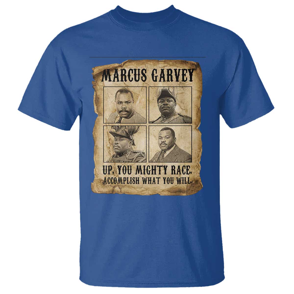 Vintage Marcus Garvey T Shirt Up You Mighty Race Quote