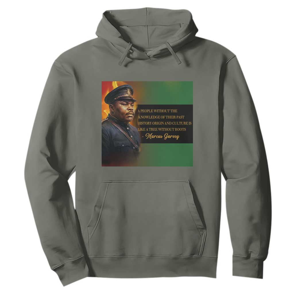 Marcus Garvey Pan African Flag Hoodie A People Without Knowledge Of Their Past Quote