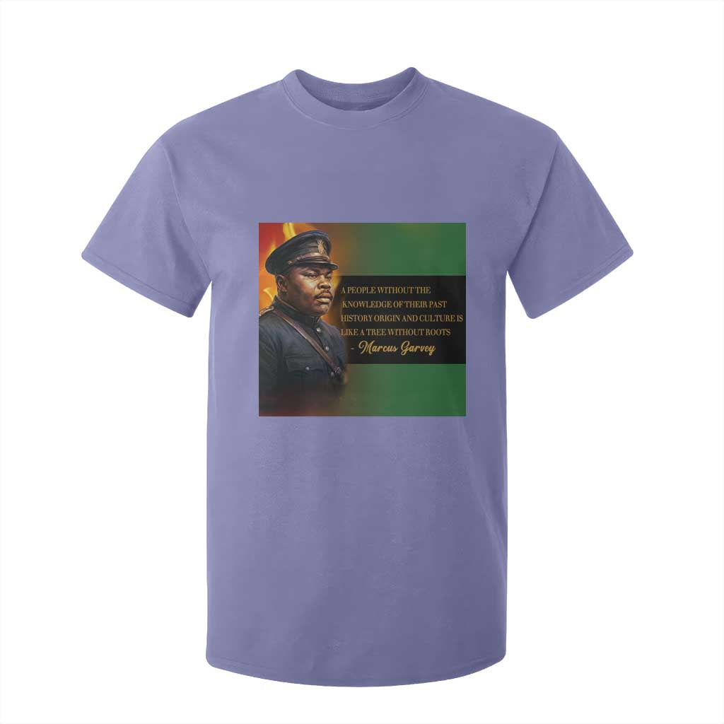 Marcus Garvey Pan African Flag T Shirt For Kid A People Without Knowledge Of Their Past Quote