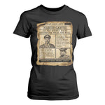Vintage Newspaper Marcus Garvey T Shirt For Women Up You Mighty Race Quote