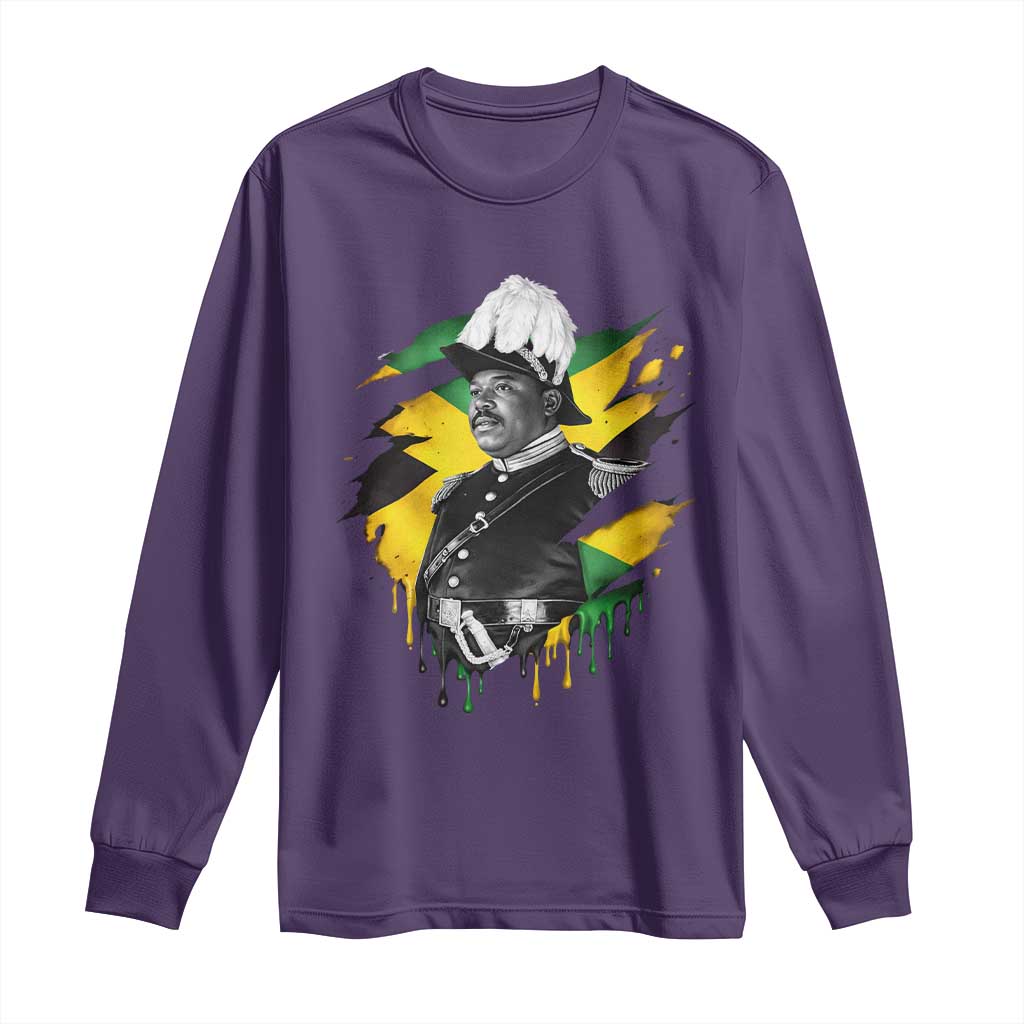 Marcus Garvey Jamaican National Hero Long Sleeve Shirt African American Heritage