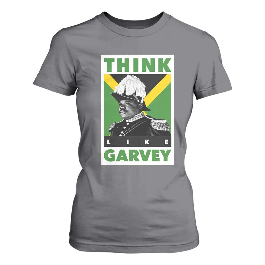 Pan Africanism Think Like Garvey T Shirt For Women Marcus Garvey Jamaica Flag
