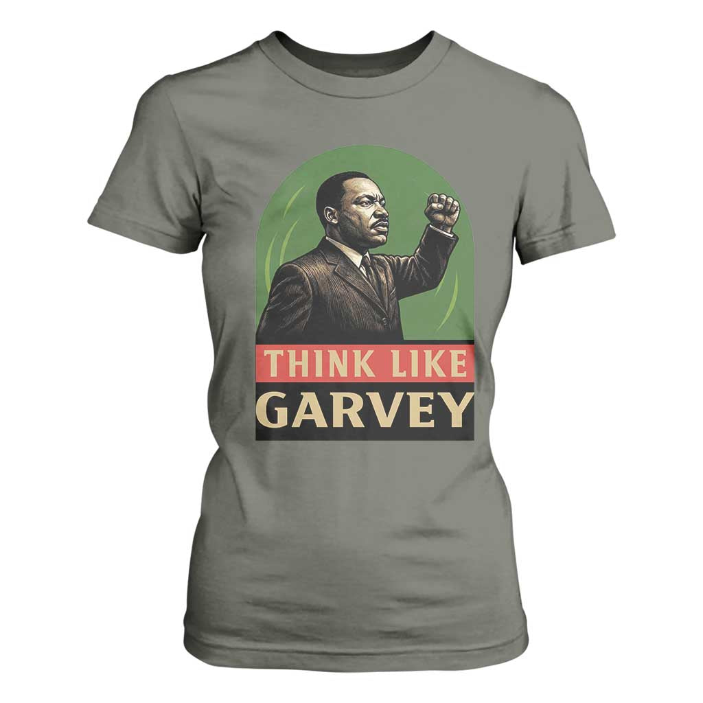 Think Like Garvey T Shirt For Women Civil Rights Leader Gift