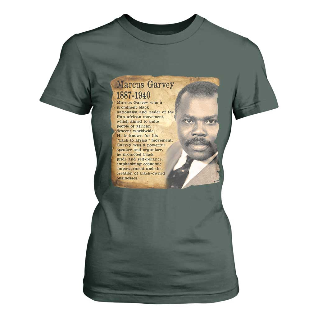 Marcus Garvey T Shirt For Women Strong Black History Leader