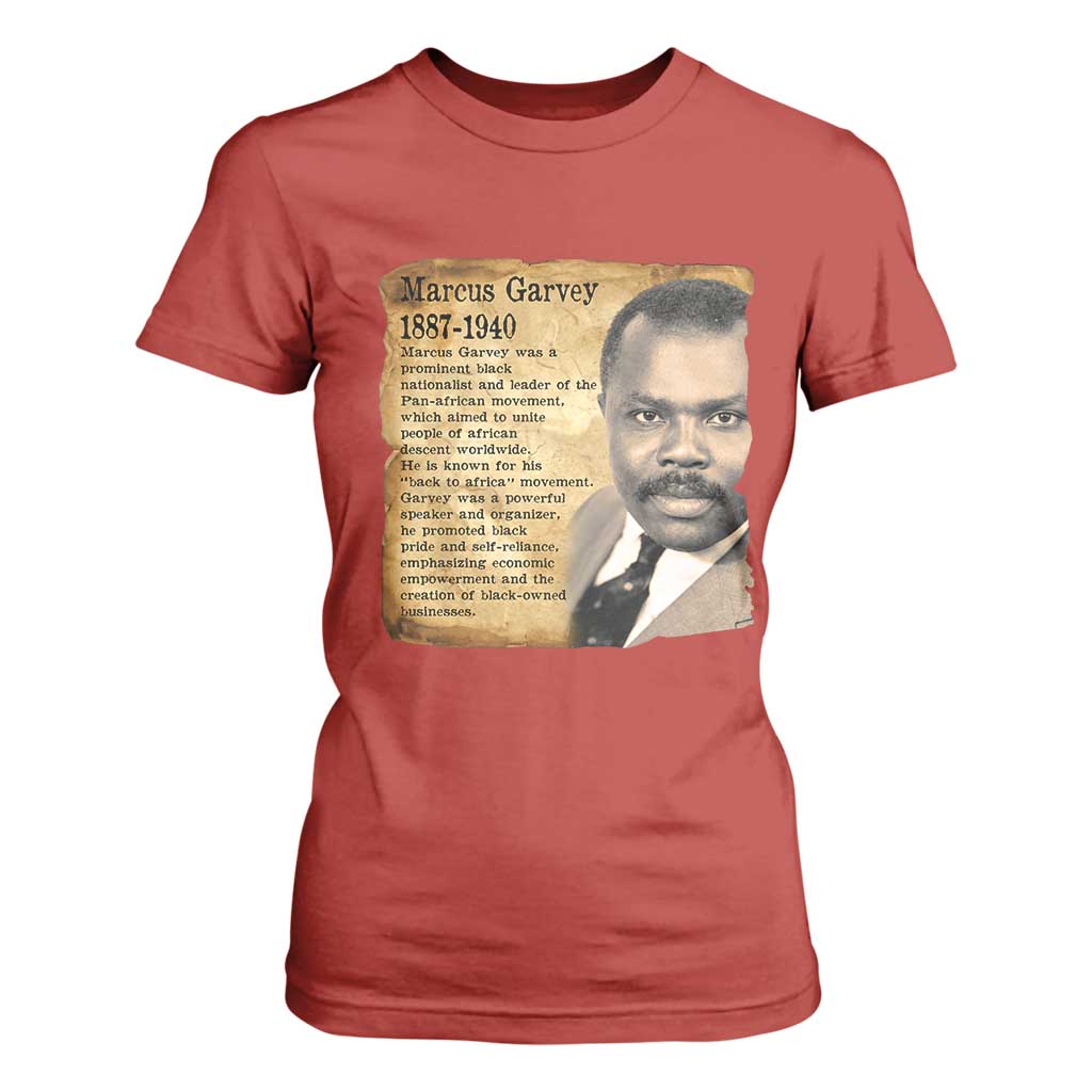 Marcus Garvey T Shirt For Women Strong Black History Leader