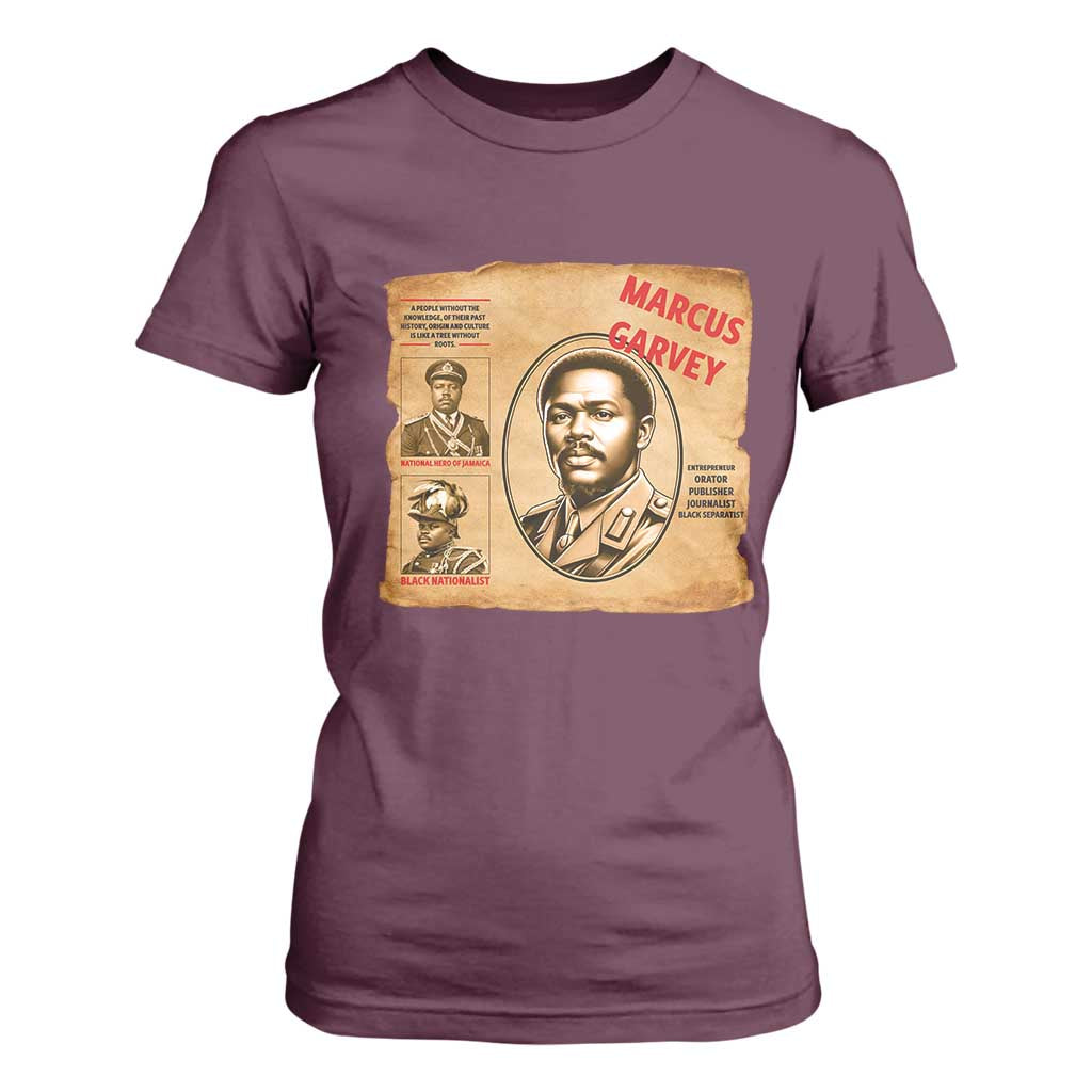 Marcus Garvey T Shirt For Women First National Hero Of Jamaica Legacy