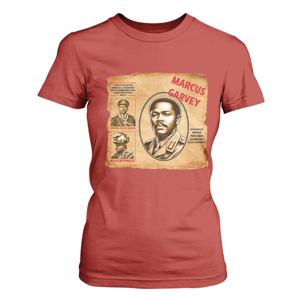 Marcus Garvey T Shirt For Women First National Hero Of Jamaica Legacy