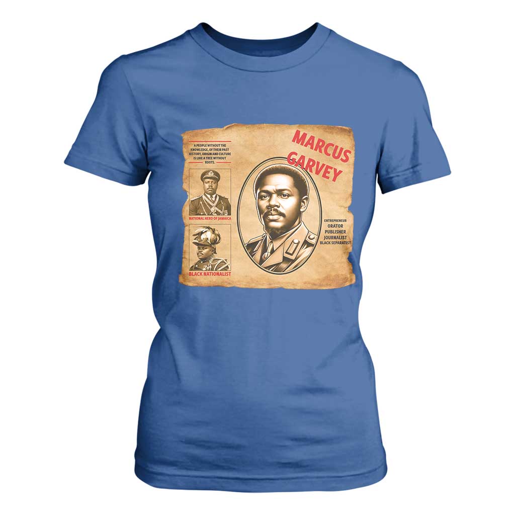Marcus Garvey T Shirt For Women First National Hero Of Jamaica Legacy