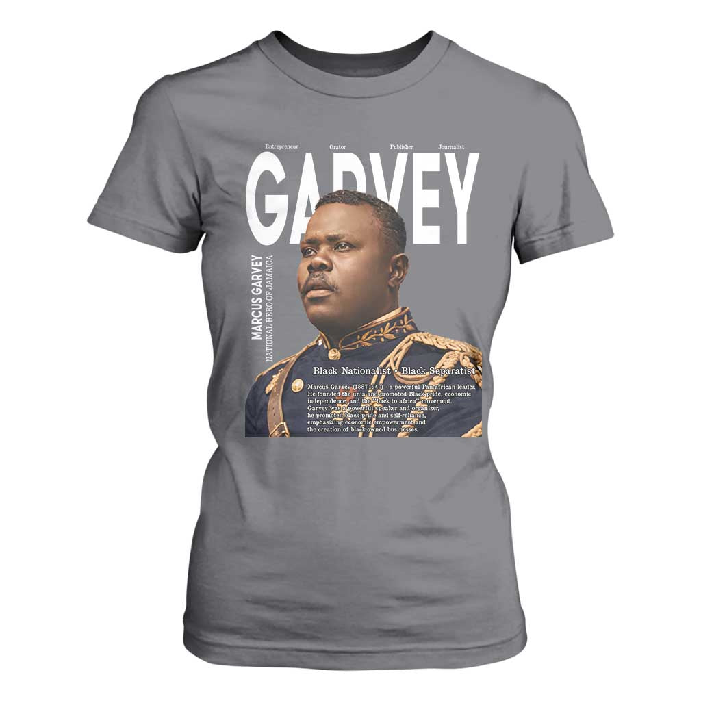 Vintage Black History Hero Marcus Garvey T Shirt For Women Black Pride