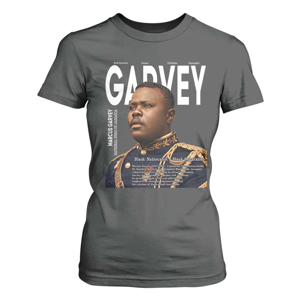Vintage Black History Hero Marcus Garvey T Shirt For Women Black Pride