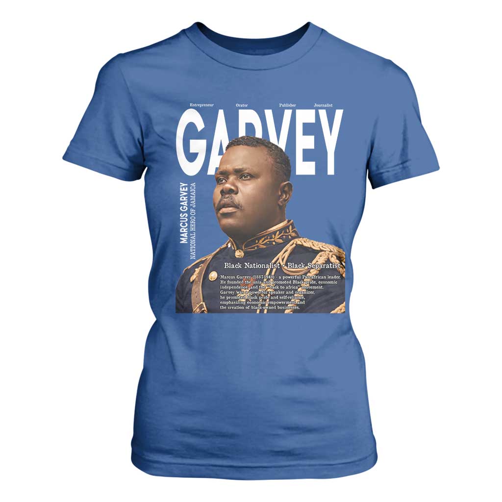 Vintage Black History Hero Marcus Garvey T Shirt For Women Black Pride
