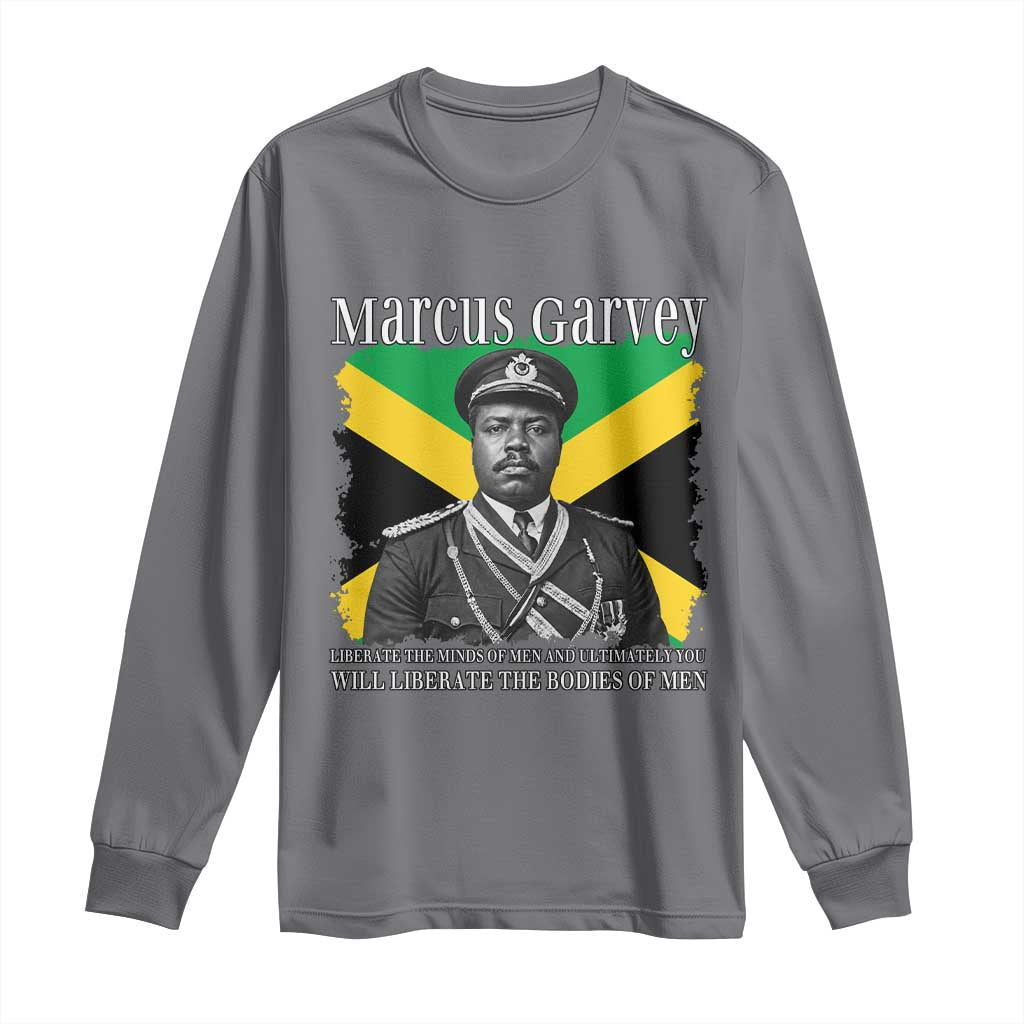 Marcus Garvey Liberation Quote Long Sleeve Shirt Liberate The Minds Of Men