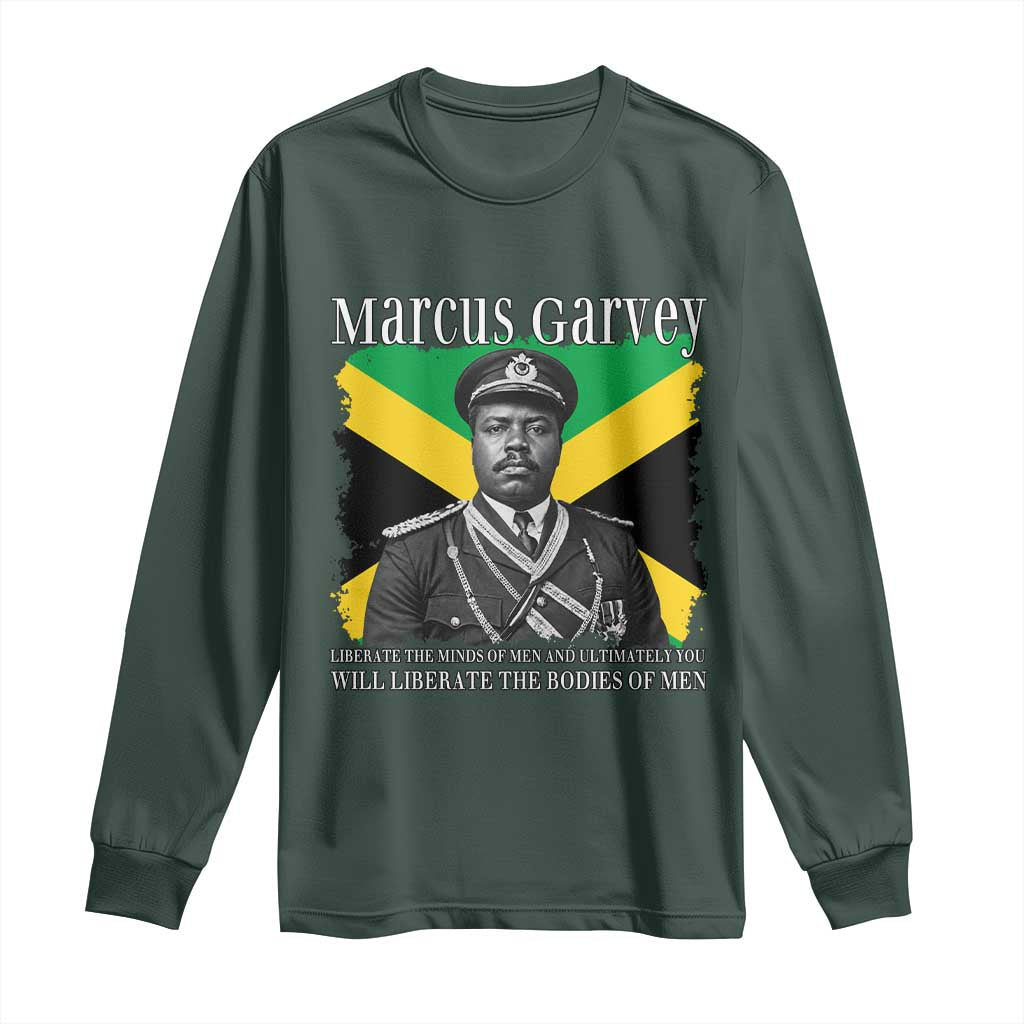Marcus Garvey Liberation Quote Long Sleeve Shirt Liberate The Minds Of Men