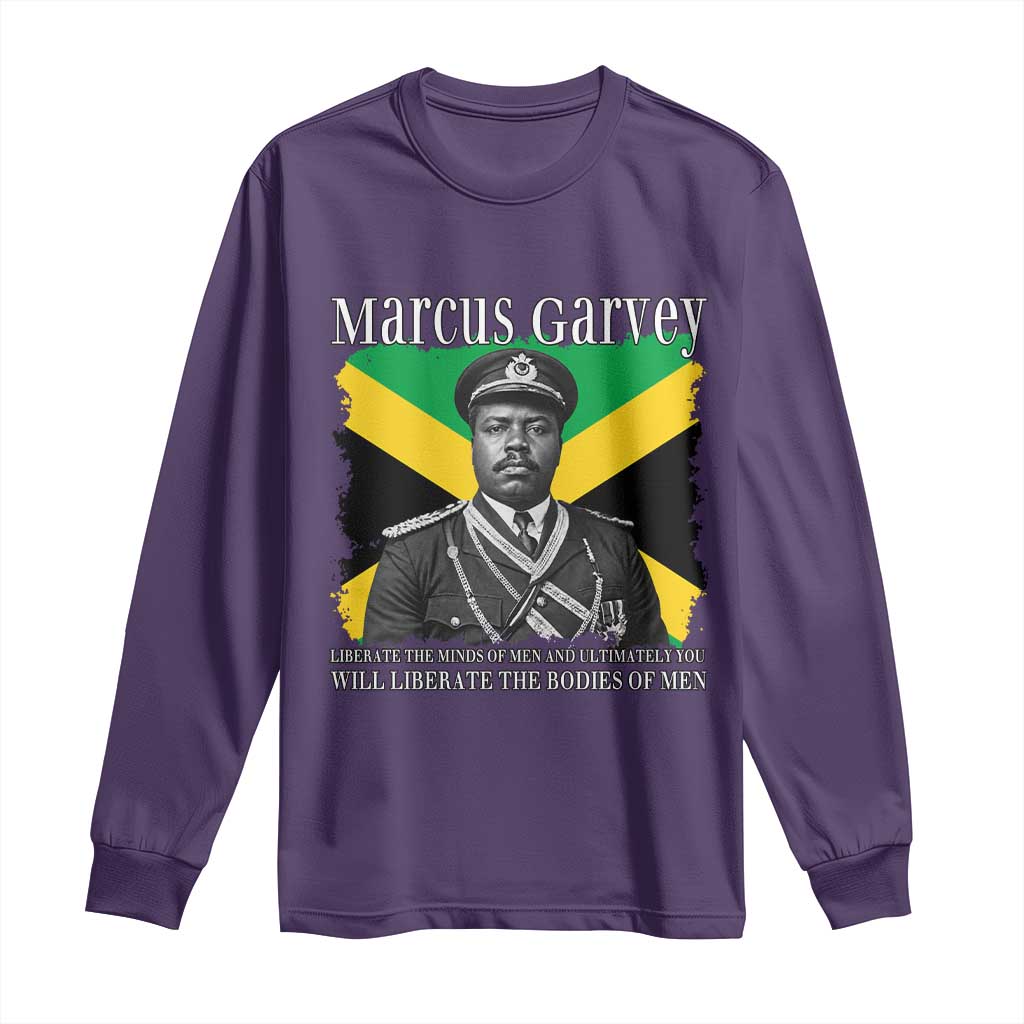 Marcus Garvey Liberation Quote Long Sleeve Shirt Liberate The Minds Of Men