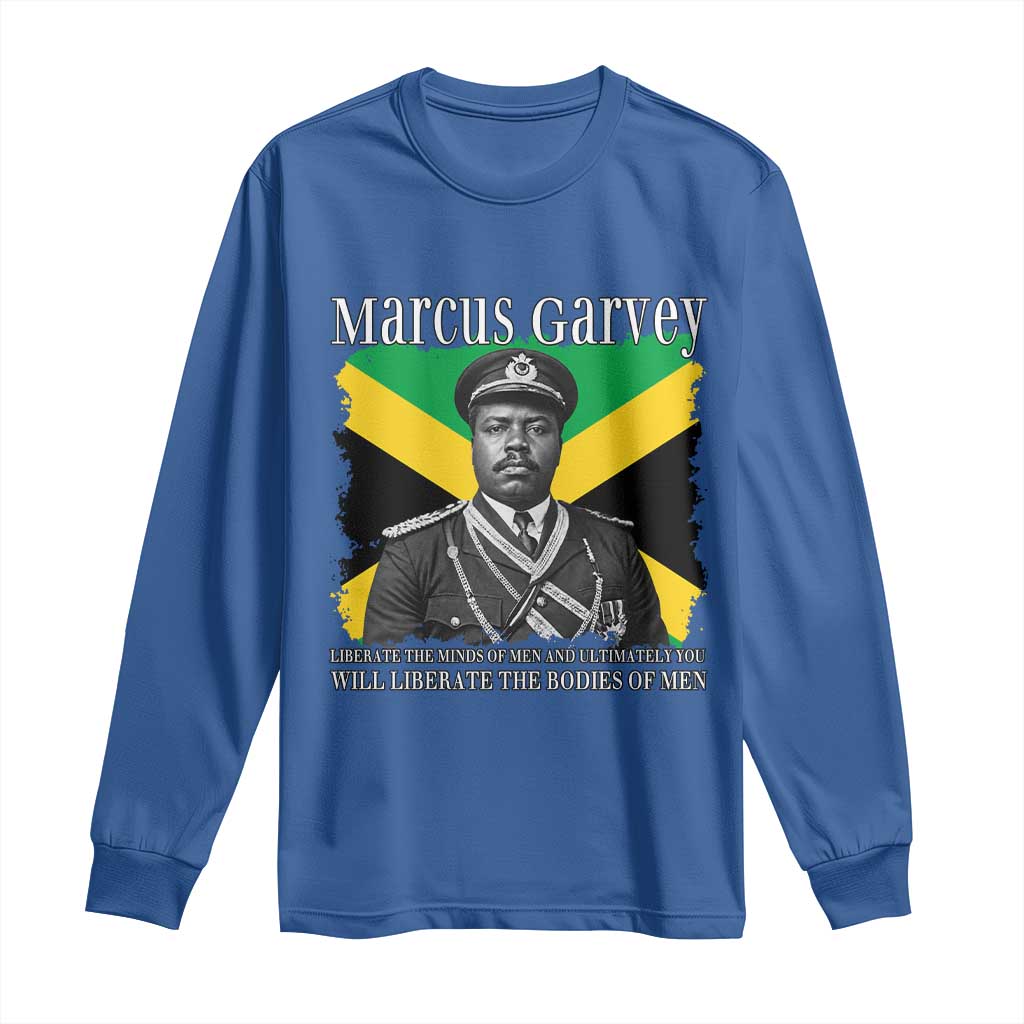 Marcus Garvey Liberation Quote Long Sleeve Shirt Liberate The Minds Of Men
