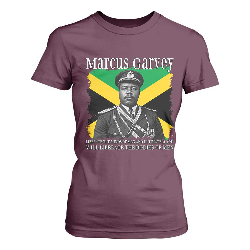 Marcus Garvey Liberation Quote T Shirt For Women Liberate The Minds Of Men