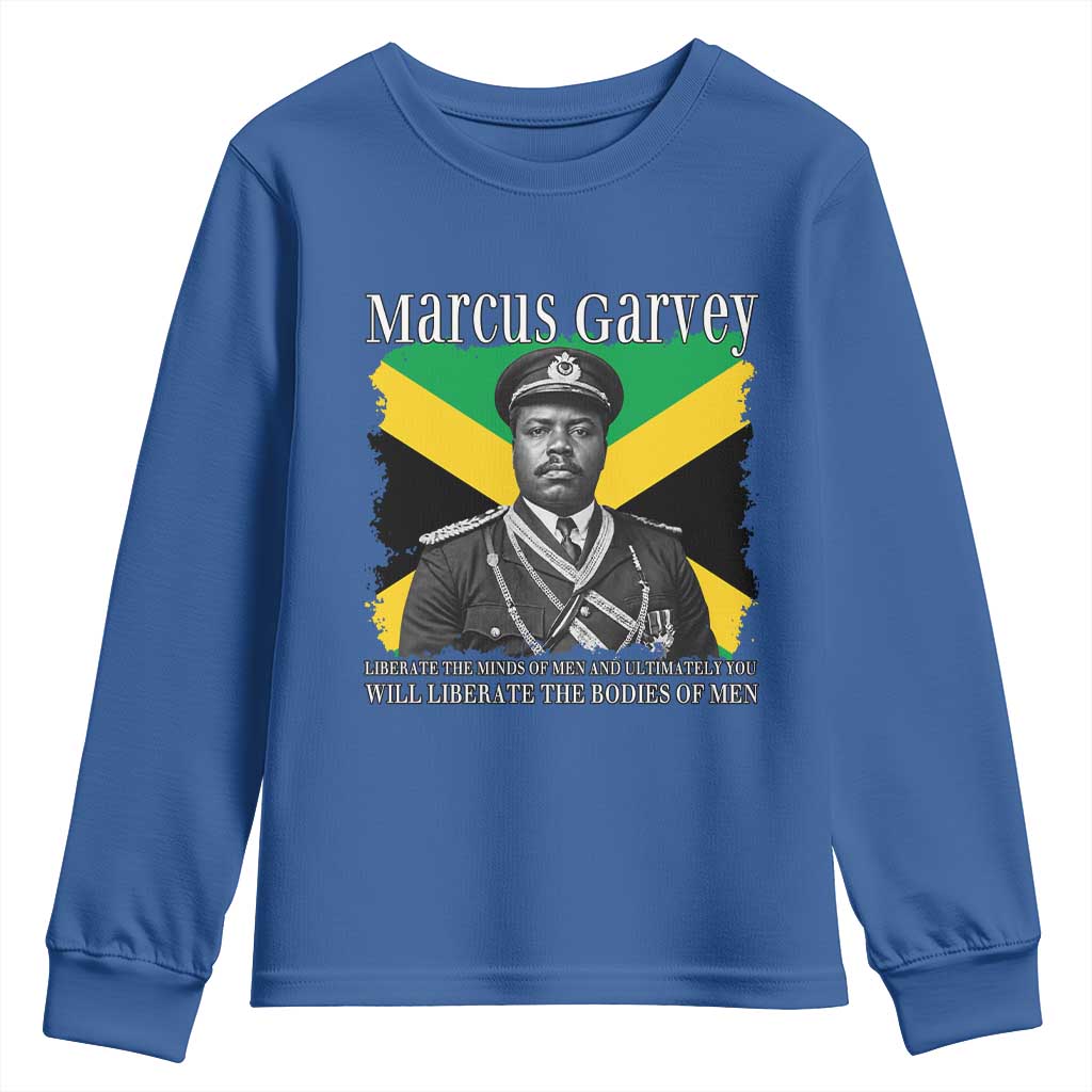 Marcus Garvey Liberation Quote Youth Sweatshirt Liberate The Minds Of Men