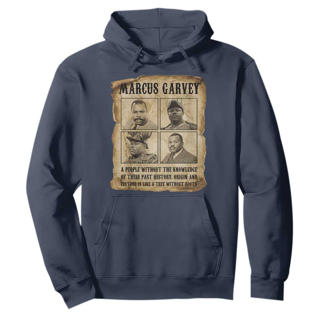 Vintage Marcus Garvey Quote Hoodie A People Without Knowledge Of Their Past