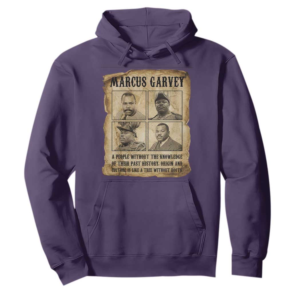 Vintage Marcus Garvey Quote Hoodie A People Without Knowledge Of Their Past