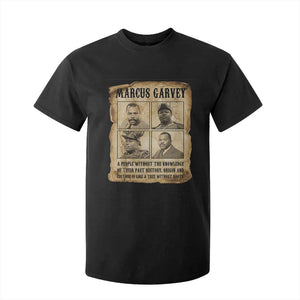 Vintage Marcus Garvey Quote T Shirt For Kid A People Without Knowledge Of Their Past
