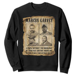 Vintage Marcus Garvey Quote Sweatshirt A People Without Knowledge Of Their Past