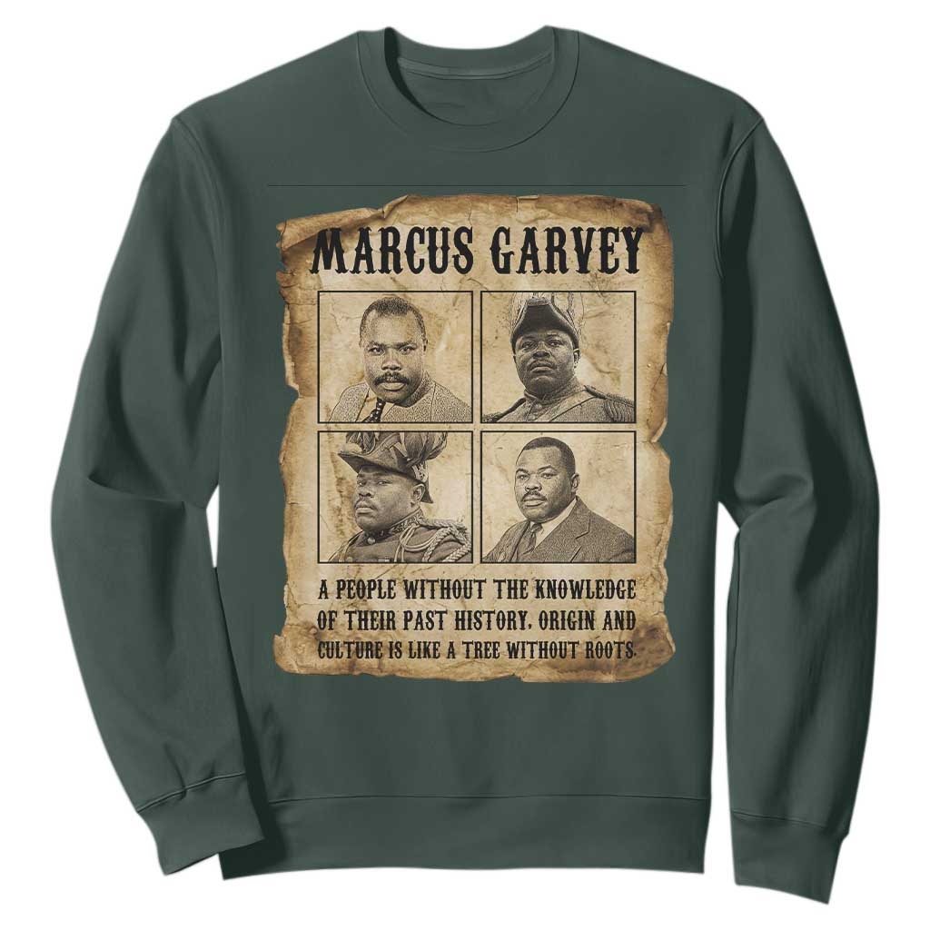Vintage Marcus Garvey Quote Sweatshirt A People Without Knowledge Of Their Past