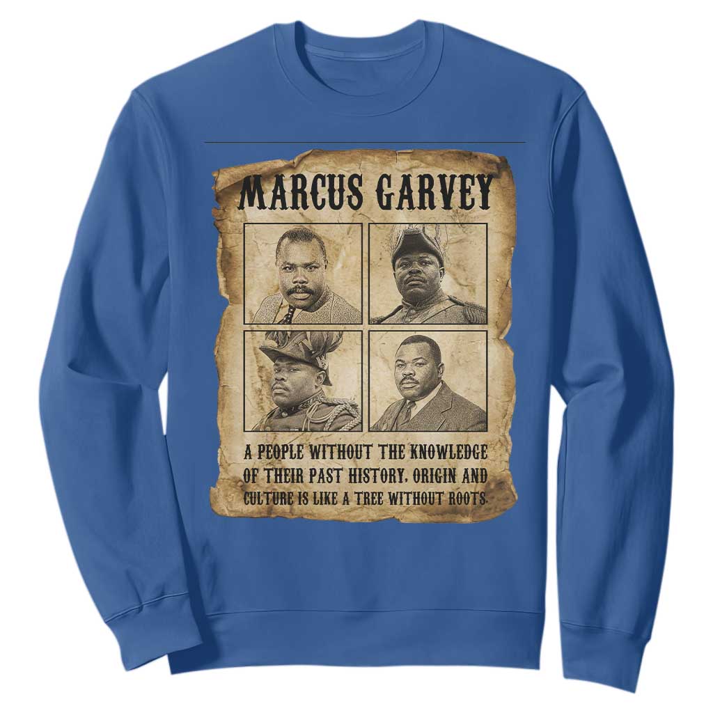 Vintage Marcus Garvey Quote Sweatshirt A People Without Knowledge Of Their Past