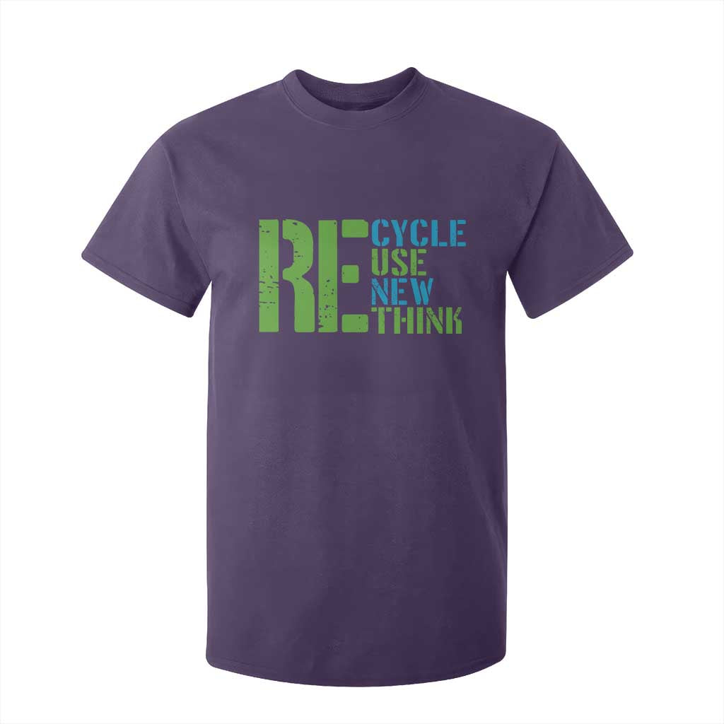Recycle Reuse Renew Rethink T Shirt For Kid Earth Day