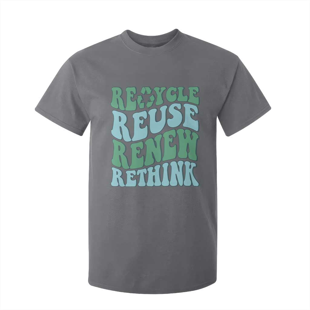 Recycle Reuse Renew Rethink T Shirt For Kid Eco Friendly Earth Day