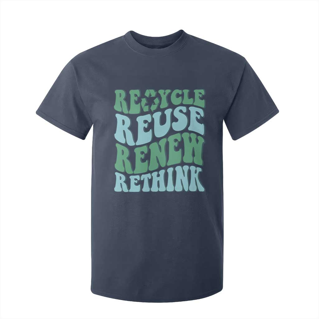 Recycle Reuse Renew Rethink T Shirt For Kid Eco Friendly Earth Day