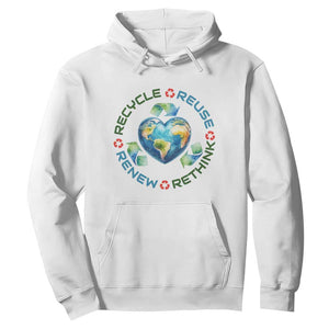 Recycle Reuse Renew Rethink Hoodie Zero Waste Life