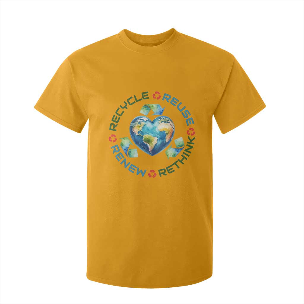 Recycle Reuse Renew Rethink T Shirt For Kid Zero Waste Life
