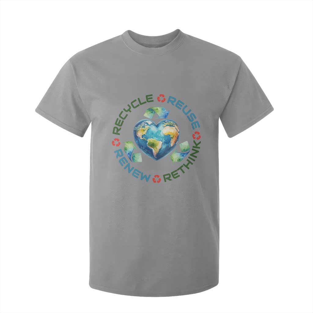 Recycle Reuse Renew Rethink T Shirt For Kid Zero Waste Life