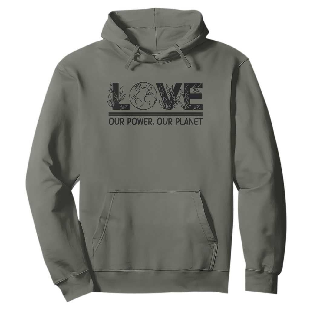 Earth Day 2026 Hoodie Our Power Our Planet
