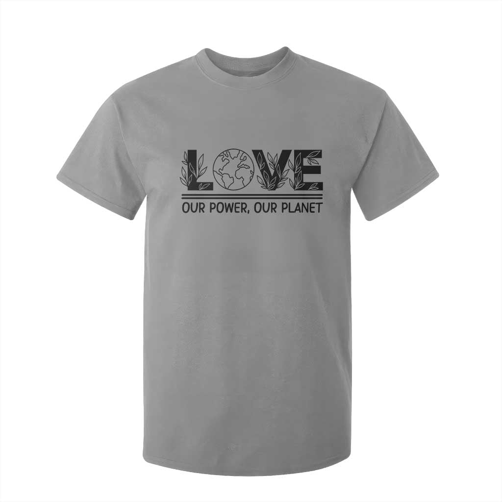 Earth Day 2026 T Shirt For Kid Our Power Our Planet