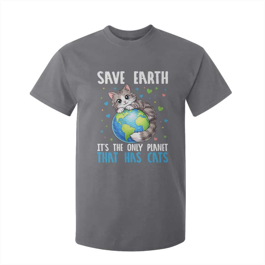 Earth Day T Shirt For Kid Save Earth Its The Only Planet With Cats