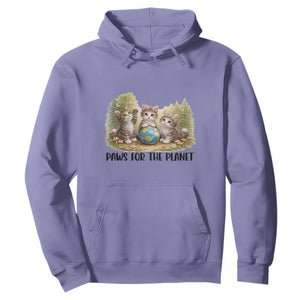 Earth Day Cat Lover Hoodie Paws For The Planet