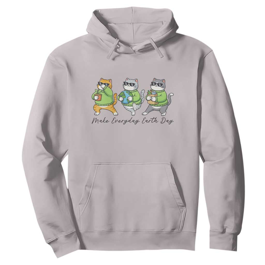 Make Everyday Earth Day Hoodie Eco Friendly Cat Lover