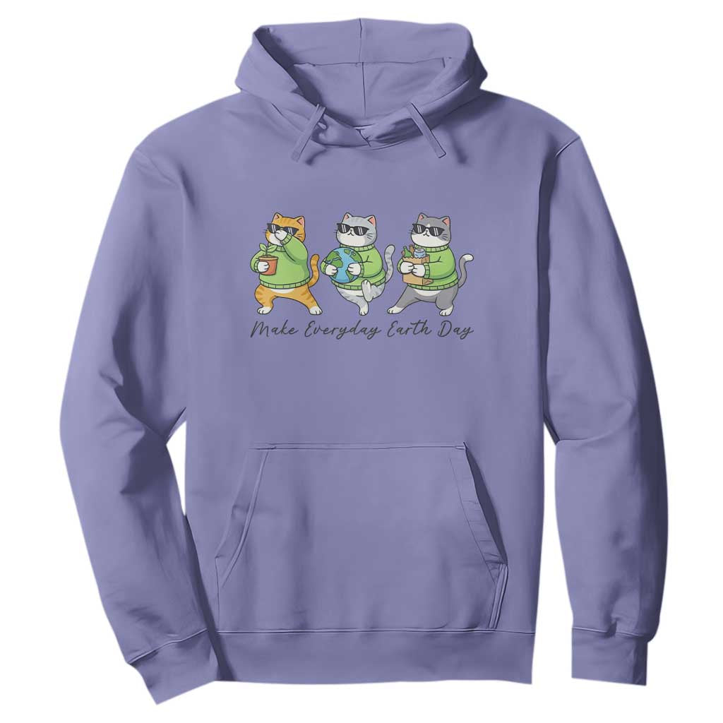 Make Everyday Earth Day Hoodie Eco Friendly Cat Lover